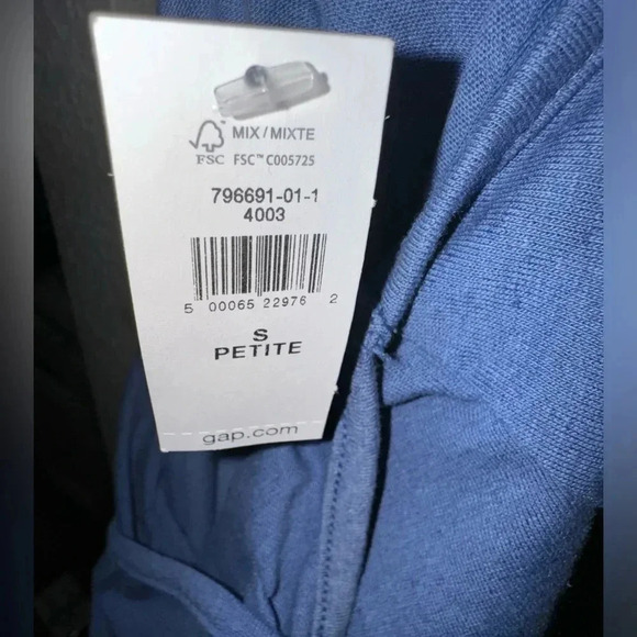 GAP Sleeveless Swing Dress Blue Criss-Cross Back Straps Size S/Petite - Picture 8 of 11